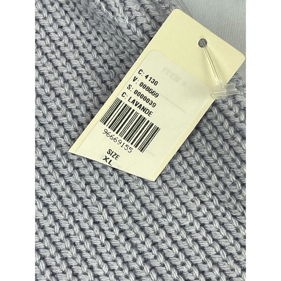 ~ NEW! XL Anthropologie Knit Sweater Dress Skater Mini Lavender Long Sleeve NWT - Picture 9 of 16